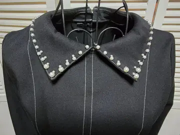 새상품 퀸즈 코트 펄 장식 원피스