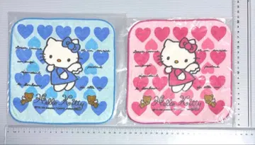 2 헬로키티 미니 타월 묶음 판매 엔젤 천사 헤이세이 레트로 산리오