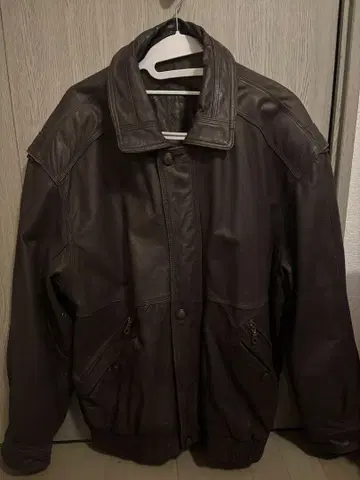 canda 다크 브라운 가죽 자켓