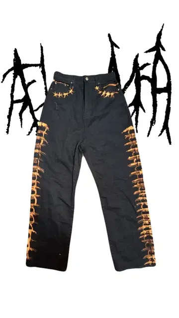 ALMA y2k punk 블랙 데님