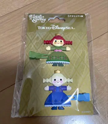 디즈니씨 판타지 스프링스 아나와 눈의 여왕 헤어 클립 2개