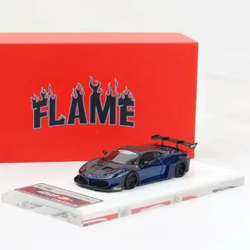 1/64 Flame LB WORKS 페라리 458 GT 메탈릭 블루