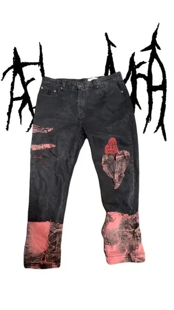 ALMA y2k punk 와이드 팬츠