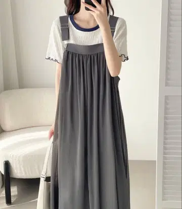 ABITOKYO 서스펜더 살로펫 원피스 S