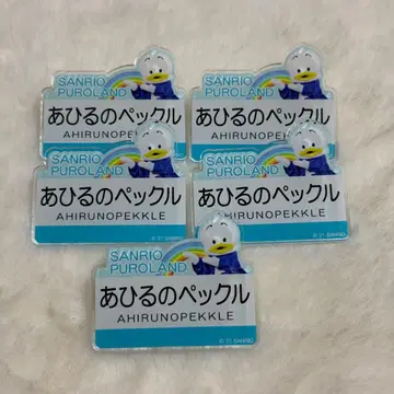 아힐의 페클 푸로랜드 한정판 네임 배지 세트