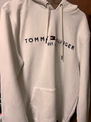 TOMMY HILFIGER 화이트 후드티 XL
