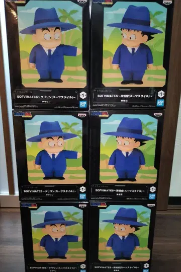 드래곤볼 SOFVIMATES 손오공 & 밤 린 6개 세트 피규어