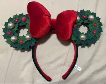 디즈니 크리스마스 리스 머리띠