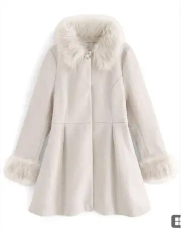 그레일 GRL 퍼 비쥬 플레어 코트