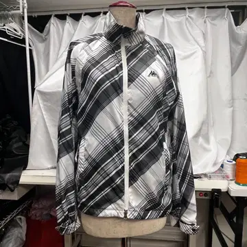Kappa 체크 무늬 나일론 자켓 L 사이즈