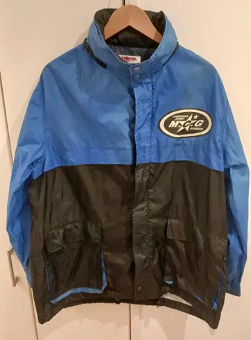 맥레거 나일론 자켓 파랑/블랙 로고 남성용 M 사이즈