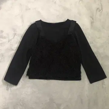 [ ubn hymns ] 프린지 디자인 뷔스티에 포함 상의 ( M )