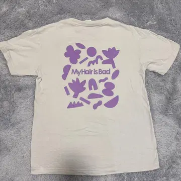 My Hair is Bad! T셔츠 M사이즈 크림색