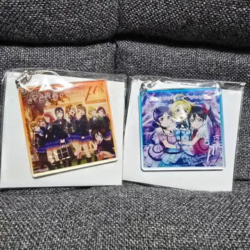 [ 미개봉 ] 러브 라이브! CD 자켓 키링 2개 세트