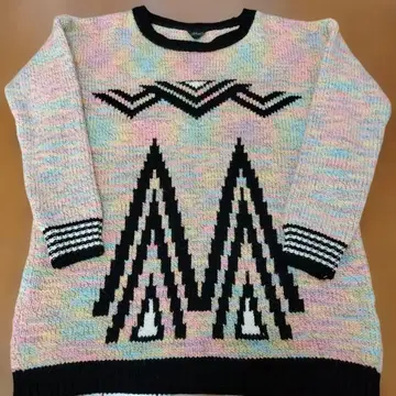 Topshop 청키 니트 레인보우 사이즈 L