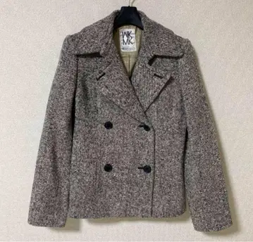 MK 미쉘클랑 트위드 더블 자켓 38 가을/겨울 따뜻한 DMW