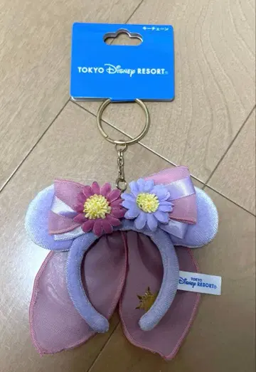 디즈니 판타지 스프링스 라푼젤 머리띠 키체인