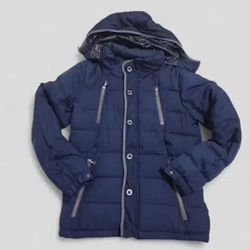 BEAMS HEART 트리콜로르 사이즈 M 다운 자켓 네이비