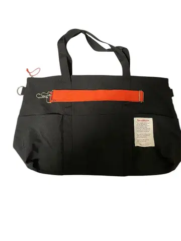 블랙 캔버스 보스턴 백 [ 대용량 ]