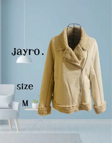 jayro. 베이지 퍼 자켓 M