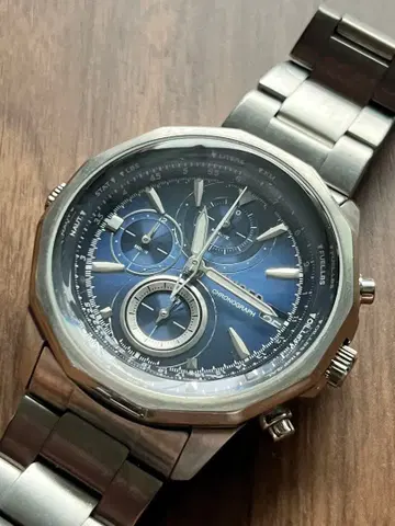 WIRED 크로노그래프 손목시계 블루