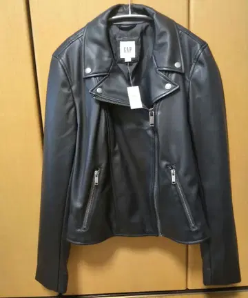 [ 미사용 새상품 ] 더블 가죽 라이더 자켓 S 사이즈