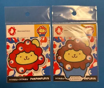 산리오 미야쿠미야쿠 변신 어패럴 스티커 얼굴 전신 2장 세트 폼폼푸딩