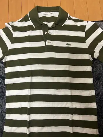 LACOSTE 보더 피케 셔츠 사이즈 5