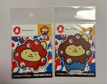 산리오 미야쿠미야쿠 변신 어패럴 스티커 얼굴 전신 2장 세트 폼폼푸딩