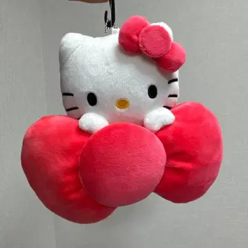 헬로키티 마스코트 참 레트로 레드 키티 아베일