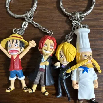 원피스 키링 2종 루피, 샹크스, 상디