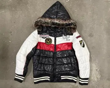 퍼 다운 y2k 헤이세이 갸루 와펜 다운 자켓 시크 스타일