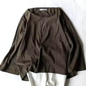 JOURNAL STANDARD relume 스웨이드 셔츠 7부 소매