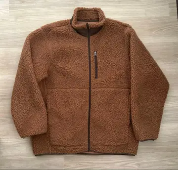 브라운 플리스 자켓 XL MUJI