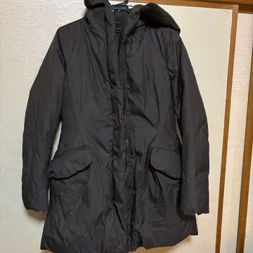 후드 부착 롱 기장 다운 자켓