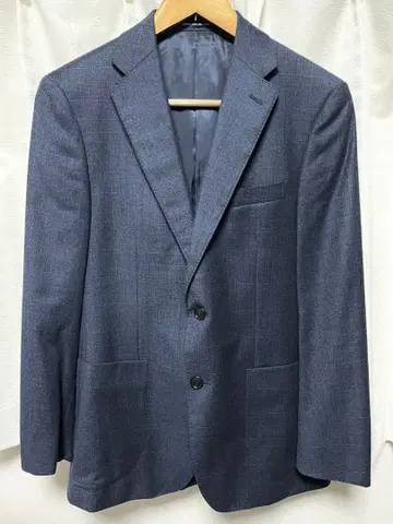 [ 새상품급 ] 네이비 체크 무늬 자켓 로로피아나