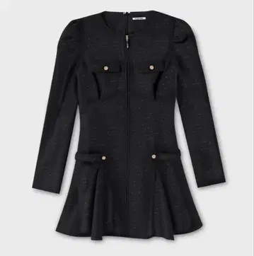 M me eme 원피스 블랙 트위드