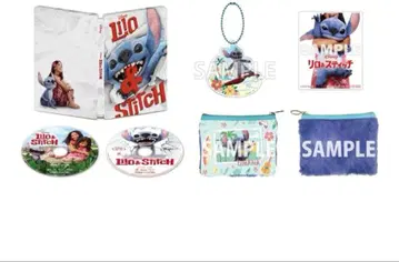 릴로 & 스티치 4K UHD 스틸북 사양 파우치 + 아크릴 키체인