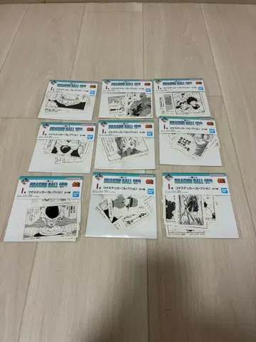 드래곤볼 제일복권 40th ~그~ I상 스티커 9점