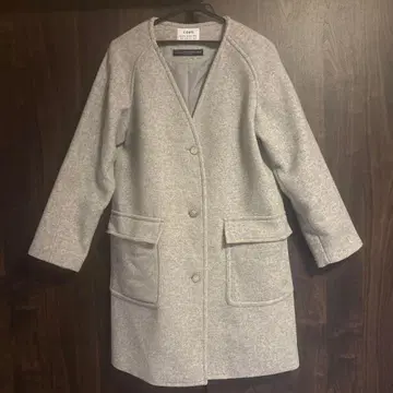 코엔 V넥 버튼 코트