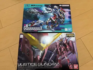 HG GQuuuuuuX & RG JUSTICE GUNDAM 2종 세트