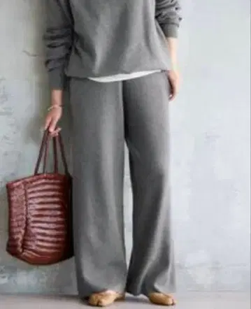 JOURNAL STANDARD 그레이 와이드 팬츠 BAYCREWS