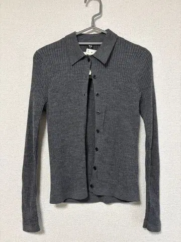 UNIQLO 메리노울 가디건 M 그레이