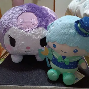 산리오 쿠로미 초초 BIG 봉제 인형 마법 리본 인형 세트
