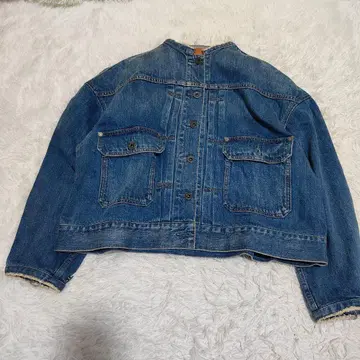 5 1/2 파이브 앤드 어 하프 일본제 노카라 데님 자켓 36