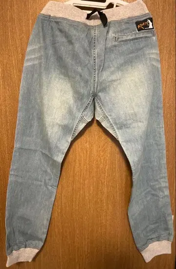 Roky 하드 워시 데님 스웨트 팬츠 M