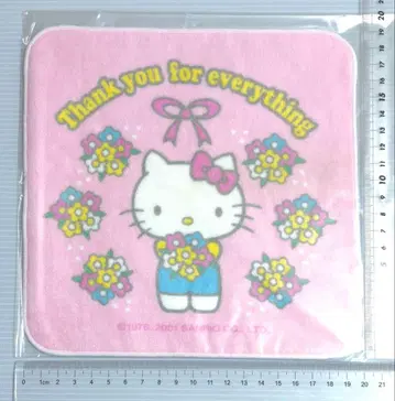 쁘띠 타월 손수건 헬로키티 파스텔 컬러 핑크 헤이세이 레트로 산리오