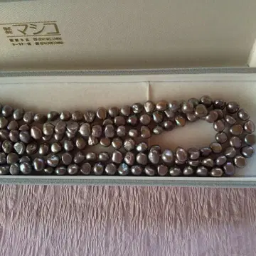 새상품 담수 진주 목걸이 약 60cm