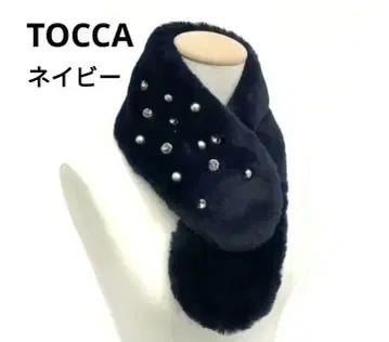 [새상품급] TOCCA 퍼 티펫 비쥬 네이비