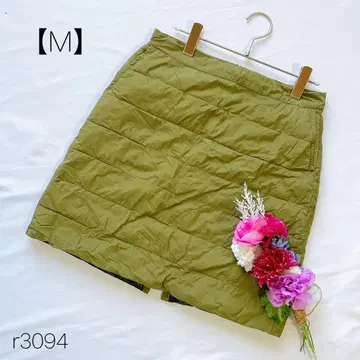 워크맨 퓨전 다운 스커트 발수 페더 워셔블 카키 [ M ]